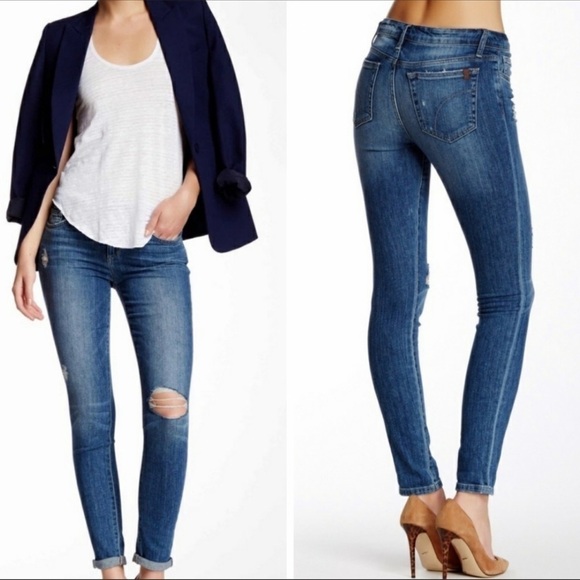 Joe’s Jeans Beth Distressed ripped jeans Sz 27 - Picture 1 of 13